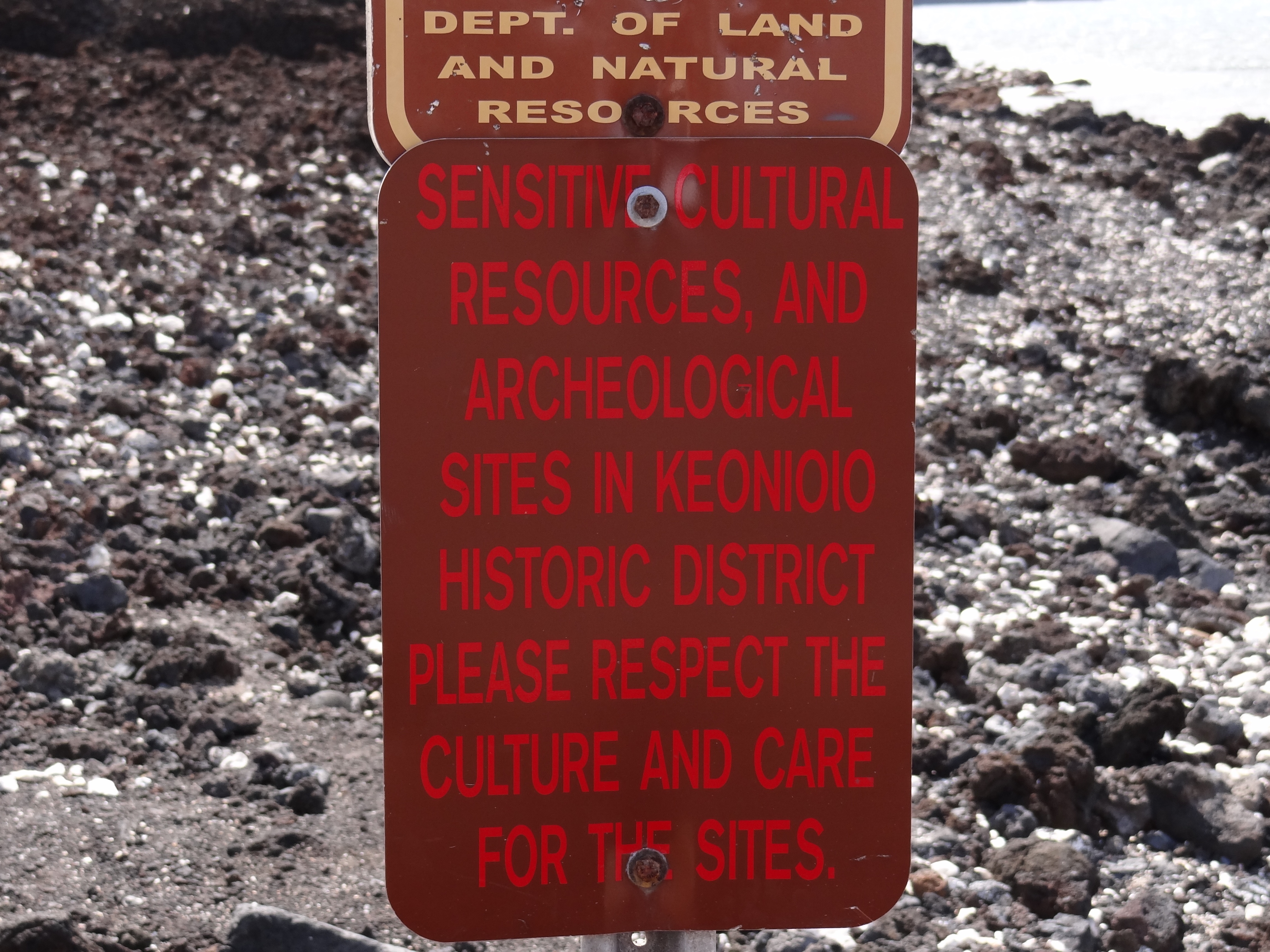 Sign - Cultural Site on Maui